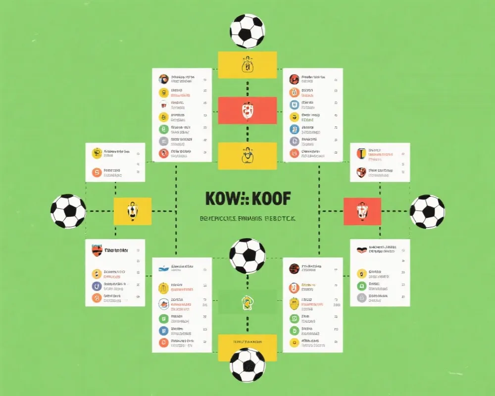 淘汰賽路線圖與比賽時間示意